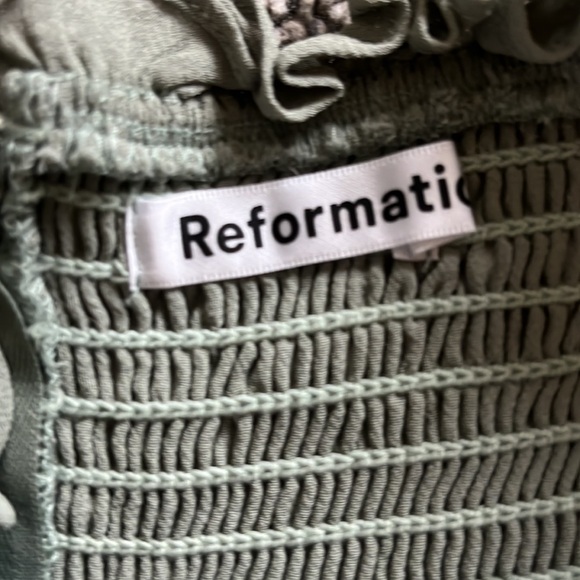 Reformation Green Mini Dress - Picture 2 of 2